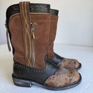 Ariat Women's 10008734 Western Cowboy Square Toe Boots shoes Size 9B